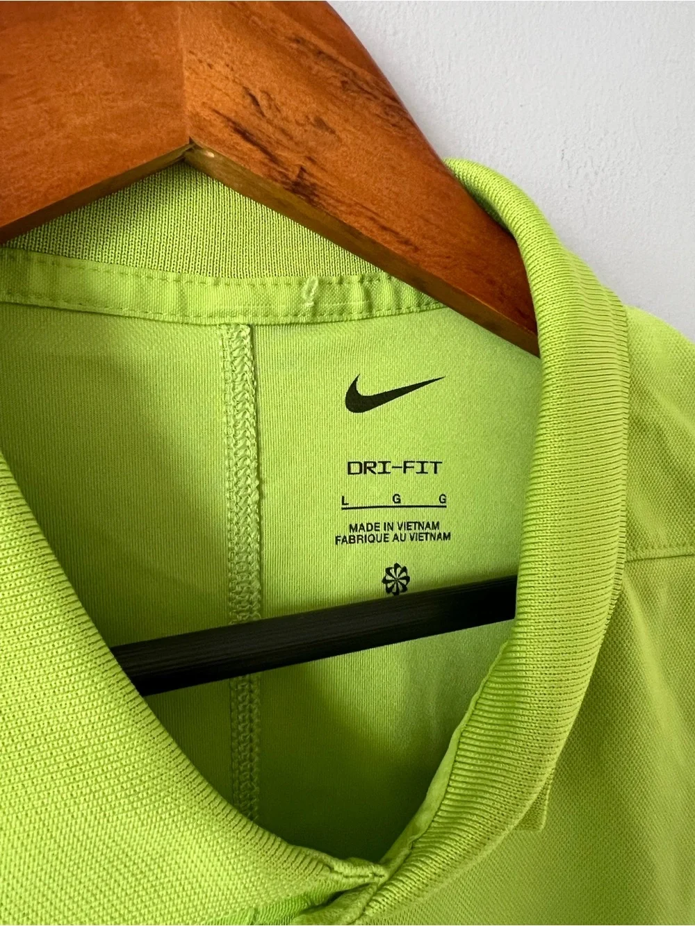 Nike Drifit Lime Green Polo